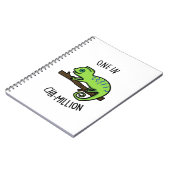 カメレオンの百万に一の面白いダジャレ ノートブック (左側)