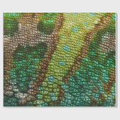 カメレオンの皮の質のテンプレート ラッピングペーパー (フラット)