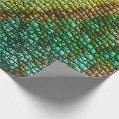 カメレオンの皮の質のテンプレート ラッピングペーパー (角)