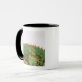 カメレオンの皮膚の変化 マグカップ (正面左)