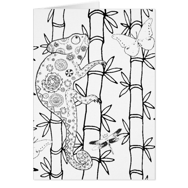 カメレオンの落書き (正面)