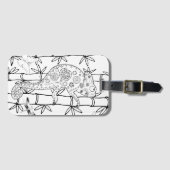 カメレオンの落書き ラゲッジタグ (正面横)