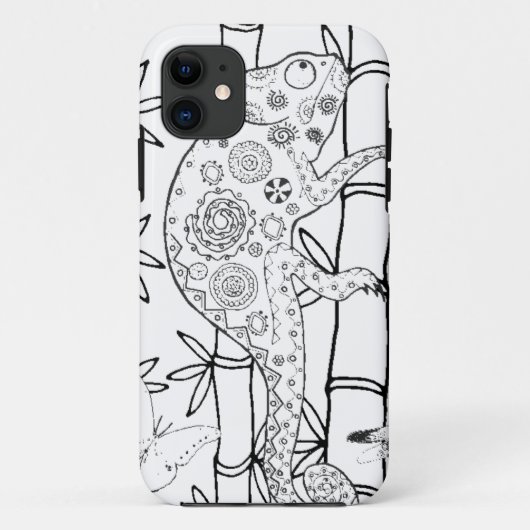カメレオンの落書き Case-Mate iPhoneケース (裏面)