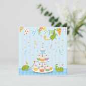 カメレオンの誕生日 カード (スタンド正面)