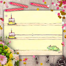 カメレオンの誕生日 ポストカード