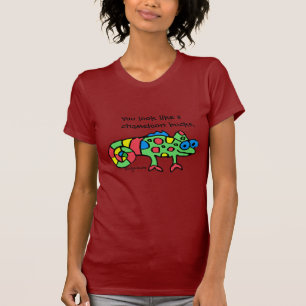 カメレオンはTシャツを強く反対します Tシャツ