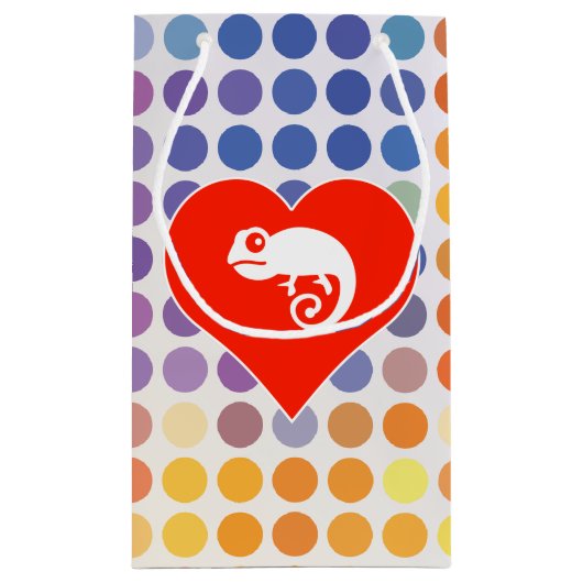 カメレオンアイコン スモールペーパーバッグ (裏面)