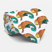 カメレオンインク爬虫類 ネクタイ (ロール)