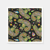 カメレオンサイケデリックファンタジー スタンダードカクテルナプキン (正面)