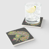 カメレオンサイケデリックファンタジー ストーンコースター (横)