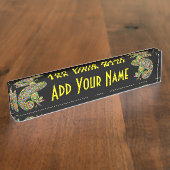 カメレオンサイケデリックファンタジー デスクネームプレート (側面)