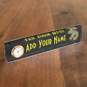 カメレオンサイケデリックファンタジー デスクネームプレート (側面)