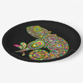 カメレオンサイケデリックファンタジー ペーパープレート (アングル)