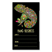 カメレオンサイケデリックファンタジー マグネット名刺 (正面縦)