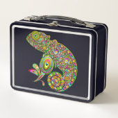 カメレオンサイケデリックファンタジー メタルランチボックス (正面)