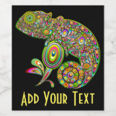 カメレオンサイケデリックファンタジー ワインラベル (シングルラベル)