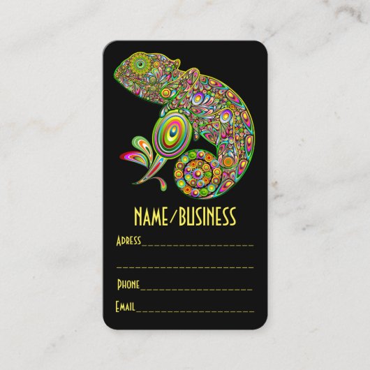 カメレオンサイケデリックファンタジー 名刺 (正面)