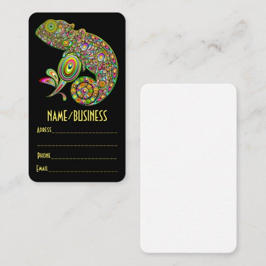 カメレオンサイケデリックファンタジー 名刺 (正面/裏面)
