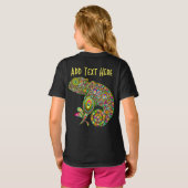 カメレオンサイケデリックファンタジー Tシャツ (裏面フル)