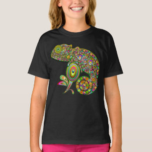 カメレオンサイケデリックファンタジー Tシャツ