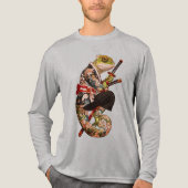 カメレオンサムライ - 刀を持つ刺青の戦士 トライブレンドTシャツ (正面)
