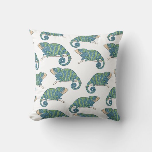 カメレオンパターン クッション (正面)