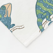 カメレオンパターン フリースブランケット (角)