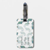 カメレオンパターン ラゲッジタグ (裏面縦)
