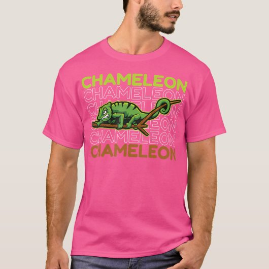 カメレオンリザードカメレオンラバー Tシャツ (正面)