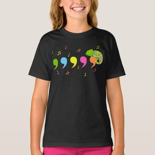 カメレオンリザード爬虫類 Tシャツ (正面)