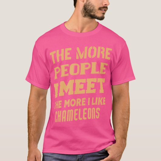 カメレオン好きが高じて Tシャツ (正面)