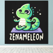 カメレオン愛好家 キャンバスプリント (インサイチュ (ウッドフロア))