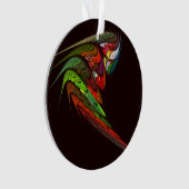 カメレオン抽象芸術アートアクリルサークル オーナメント (正面)