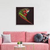 カメレオン抽象芸術アートクワッドキャンバスプリント キャンバスプリント (インサイチュ (リビング))