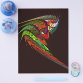 カメレオン抽象芸術アートフライヤー チラシ (シングル)