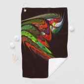 カメレオン抽象芸術アート ゴルフタオル (インサイチュ)