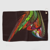 カメレオン抽象芸術アート ゴルフタオル (横)