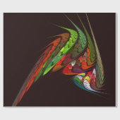 カメレオン抽象芸術アート ラッピングペーパー (フラット)