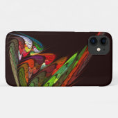 カメレオン抽象芸術アート Case-Mate iPhoneケース (裏面(横))