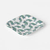 カメレオン模様 ペーパープレート (傾斜あり)