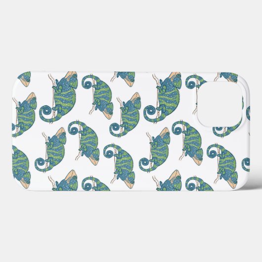 カメレオン模様 Case-Mate iPhoneケース (裏面 (横))