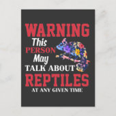 カメレオン爬虫類愛動物ファン ポストカード (正面)