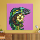 カメレオン蘭 キャンバスプリント (インサイチュ (リビング))