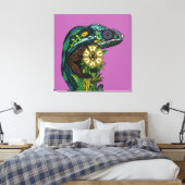 カメレオン蘭 キャンバスプリント (インサイチュ (寝室))