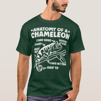 カメレオン解剖学1 Tシャツ
