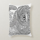 カメレオン顔 アクセントクッション (正面(垂直))