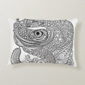 カメレオン顔 アクセントクッション (裏面)