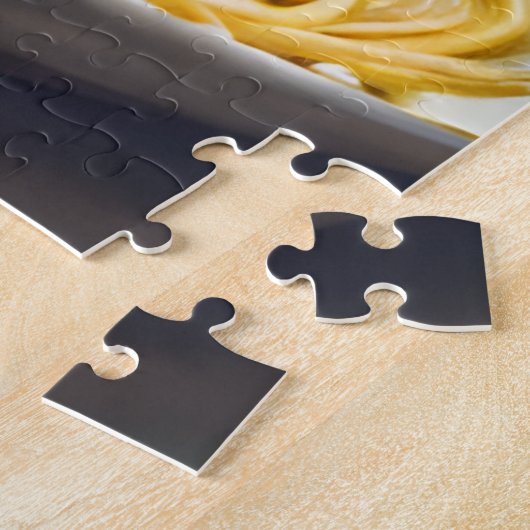 カメレオン食べ物のスパゲッティAIがアートを生み出した ジグソーパズル (側面)