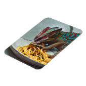 カメレオン食べ物ズスパゲティ マグネット (左側)