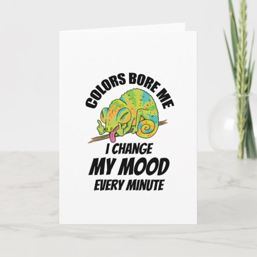 カメレオン – カラーは退屈 カード (正面)